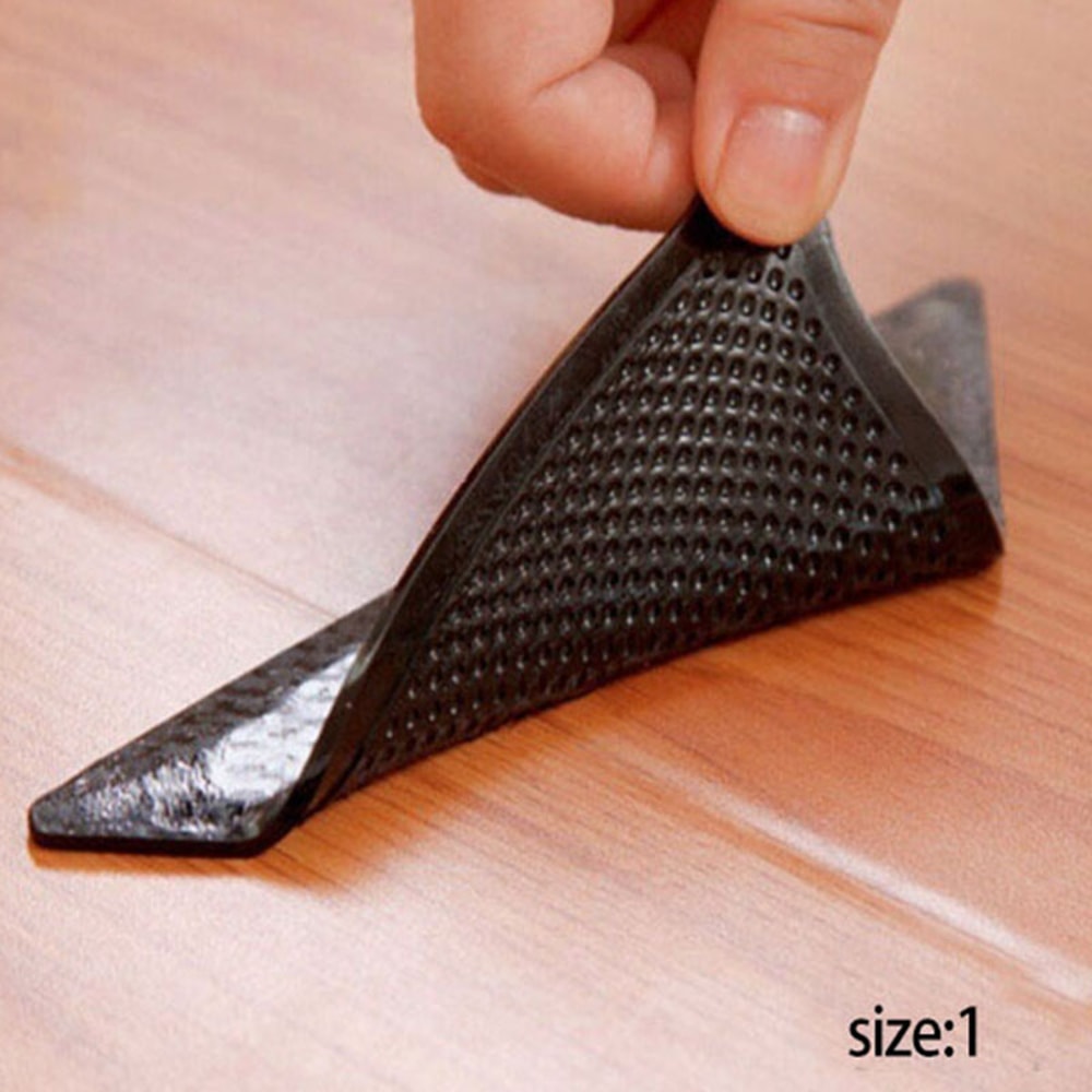 Ecofriendly Reusable Rug Grippers NonSlip Silicone Pads For Bathroom Kitchen Mats 2