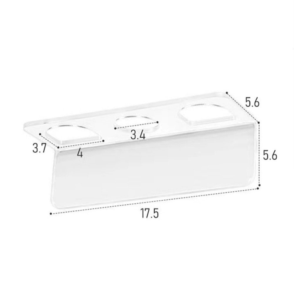 Multi-purpose Transparent Acrylic Bathroom Comb Holder, Vanity Organizer for Easy Access and Convenience