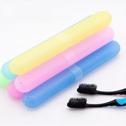 portable toothbrush holder case, travel hiking camping toothbrush protector box