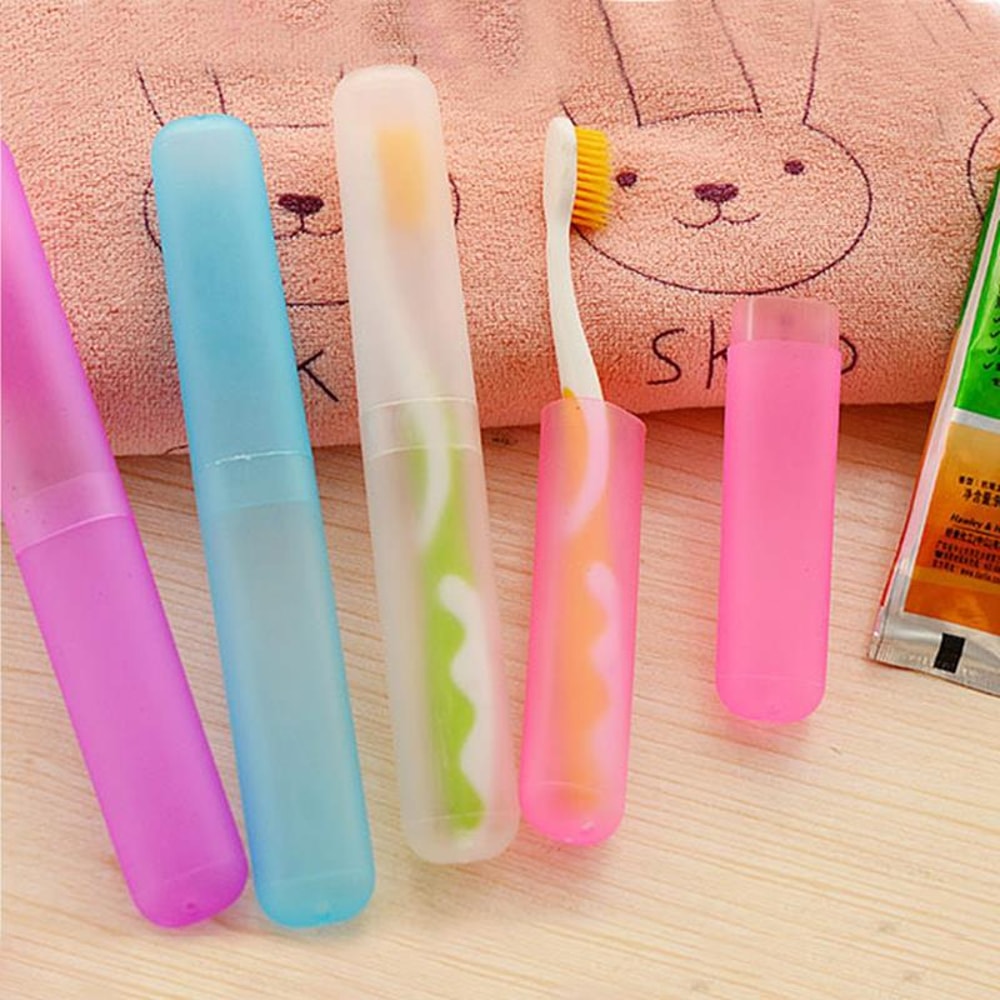 Portable Toothbrush Holder Case, Travel Hiking Camping Toothbrush Protector Box