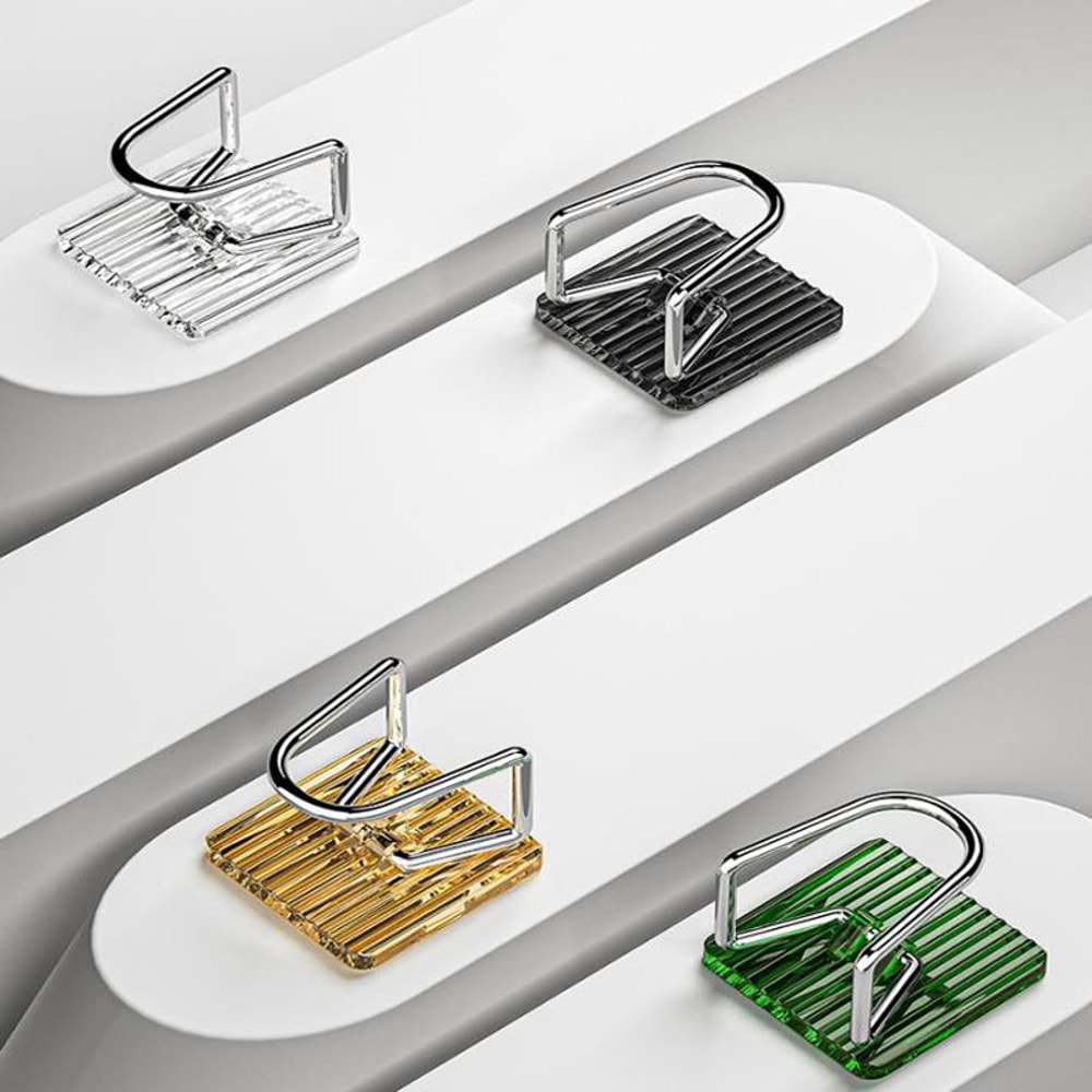 Adhesive Sink Caddy Organizer Rack Stylish Acrylic Storage Hook For Sponges Brushes Chopping Board 1