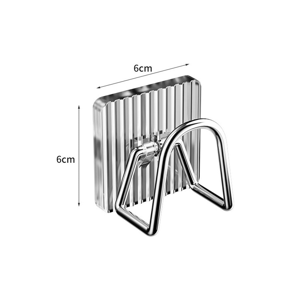 Adhesive Sink Caddy Organizer Rack Stylish Acrylic Storage Hook For Sponges Brushes Chopping Board 6