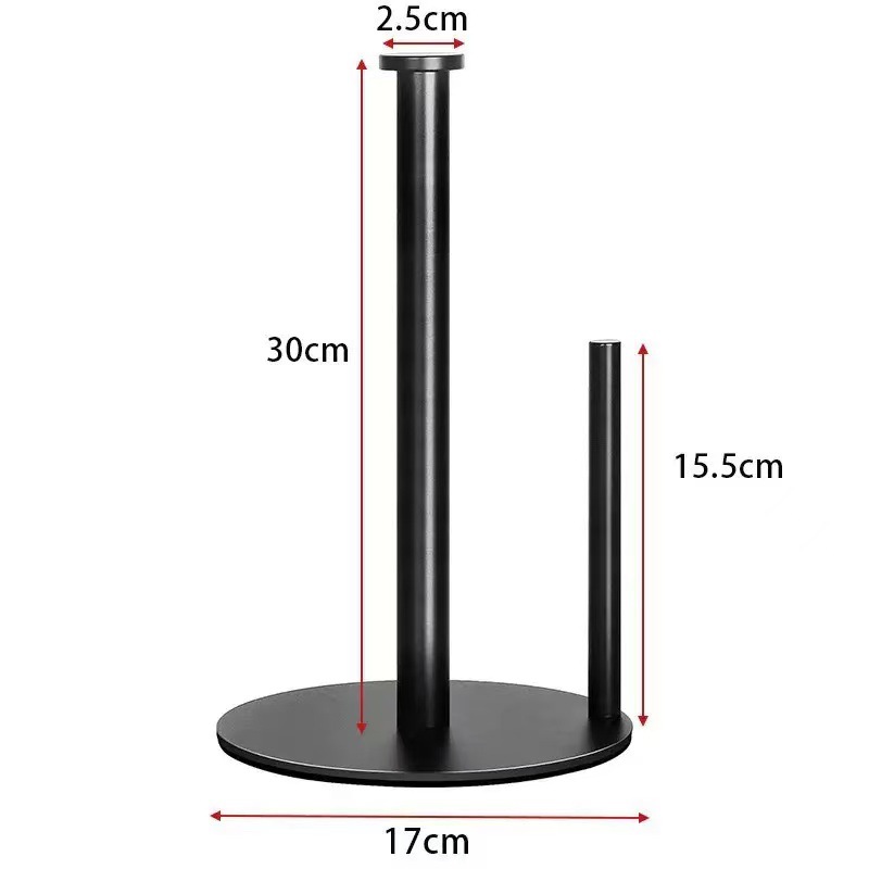 HeavyDuty Stainless Steel Kitchen Roll Holder SpaceSaving Countertop Organizer With Weighted Base F 4