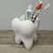 3D Printed Tooth Shaped Organizer Holder For Toothbrush Makeup And Pens Unique Bathroom Desktop St 5