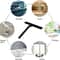 Shower Squeegee For Glass Door Bathroom Mirror Wall Scraper Cleaner With Silicone Holder 4