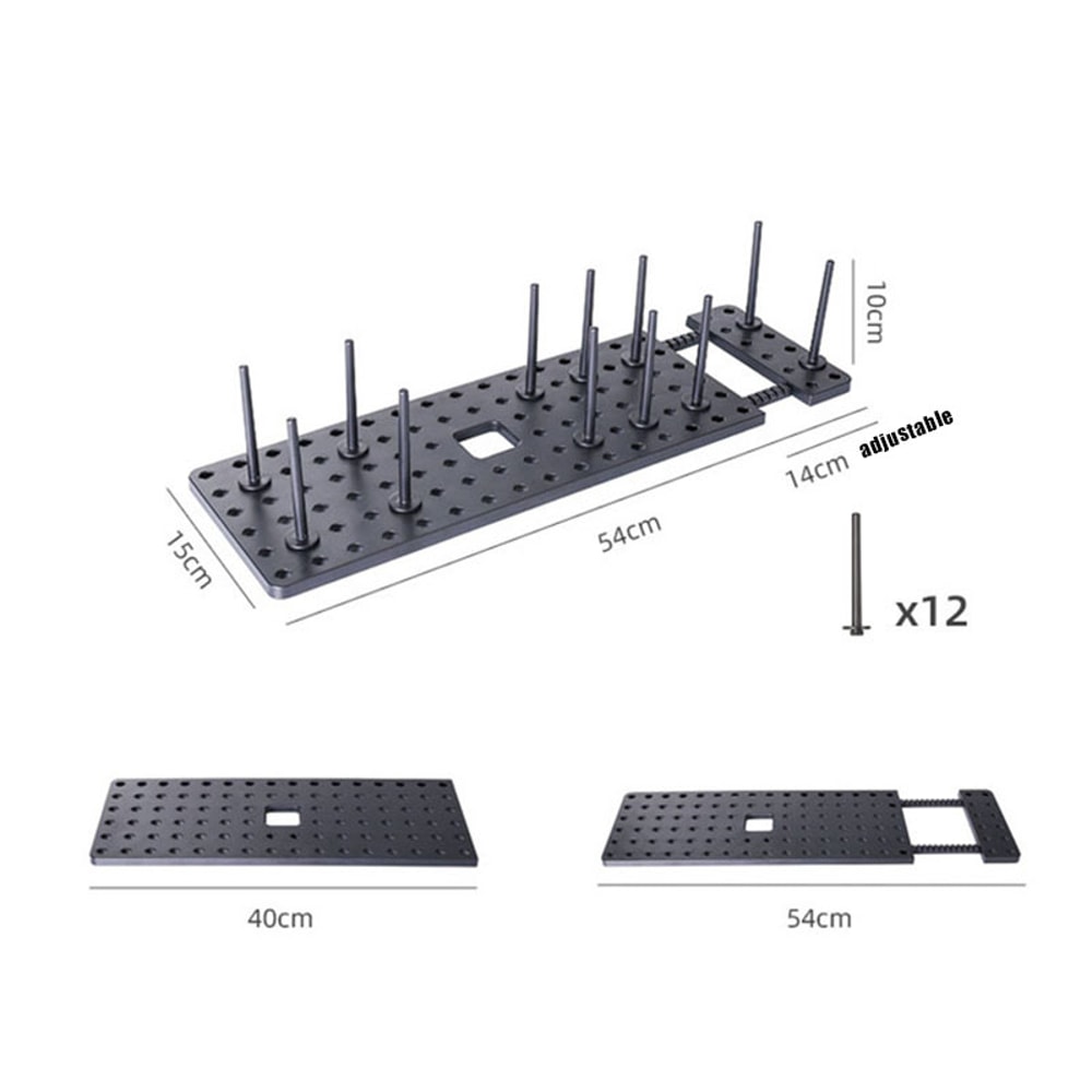 Adjustable Drawer Organizer for Kitchen, Retractable Tableware Rack & Dish Plate Storage