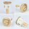 Golden Plated Toilet Flush Button, Easy Install Cistern Flusher Replacement for Modern Bathroom Upgrade