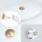 Golden Plated Toilet Flush Button, Easy Install Cistern Flusher Replacement for Modern Bathroom Upgrade