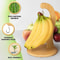 SpaceSaving Wooden Banana Holder With Hanging Hook Keep Your Fruit Fresh 2