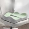 Memory Foam Seat Cushion 3D Ergonomic Support Washable Polyester Light Green Grey For CarOffice Co 1