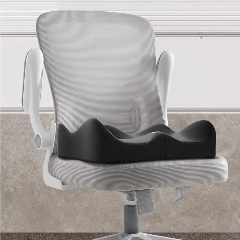 Memory Foam Seat Cushion 3D Ergonomic Support Washable Polyester Light Green Grey For CarOffice Co 0