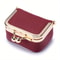 Elegant Womens Solid Color PU Leather Jewelry Box Ring Necklace Earring Storage Organizer Mini Coi 7