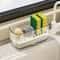 MultiPurpose Sink Organizer With Drain Rack Efficient Countertop Storage For Sponges Soap Rags 2