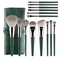 soft fluffy makeup brushes set, cosmetic powder, blush, eye shadow, foundation blending tools