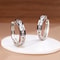 Elegant Sterling Silver Zircon Earrings For Women Fashionable Round Circle Jewelry For Birthdays S 5
