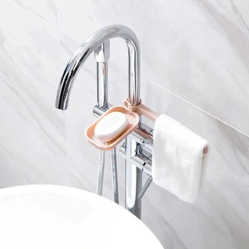 Adjustable Multifunctional Sink Storage Rack Soap Dish SpaceSaving Kitchen Organizer 2