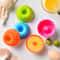 Multicolor Silicone Muffin Cups for Baking, Round Cake Mold Set