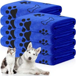quick-drying microfiber dog towel, absorbent bath towel for pets & car wipes