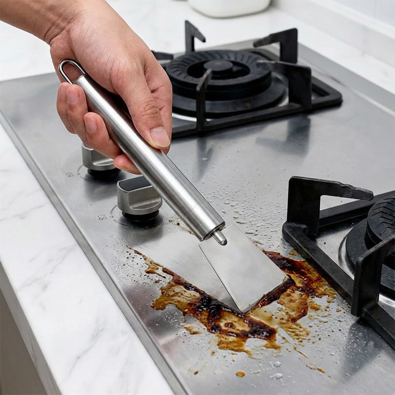 Non-Scratch Multi-Use Kitchen Scraper for Glue, Labels, & Tight Spots