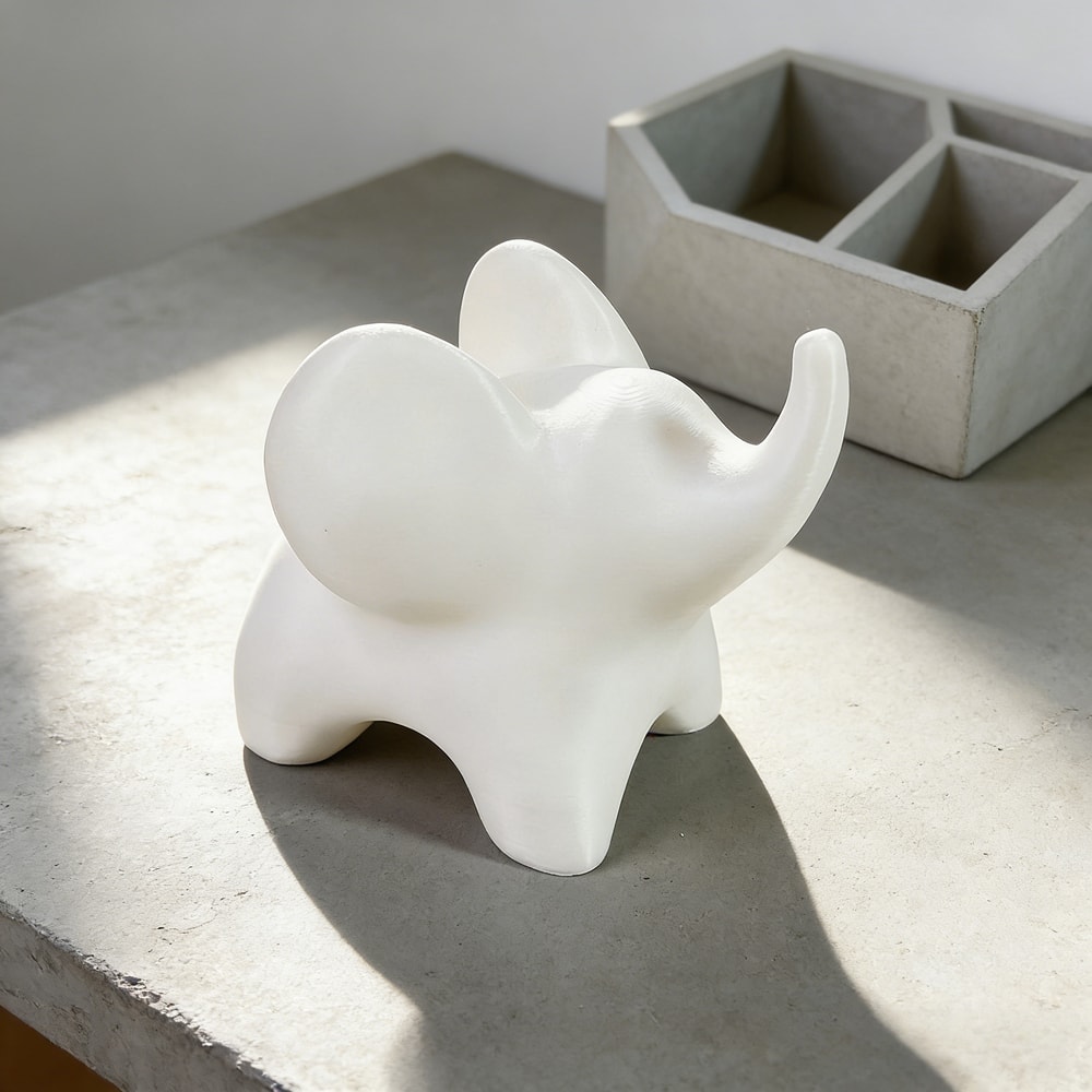 Creative Elephant Sculpture For Home Or Office Desk Decor Minimalist Accent Piece 1