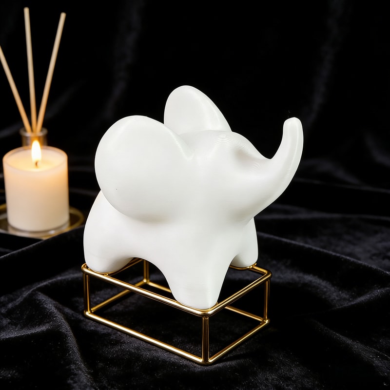 Creative Elephant Sculpture For Home Or Office Desk Decor Minimalist Accent Piece 0