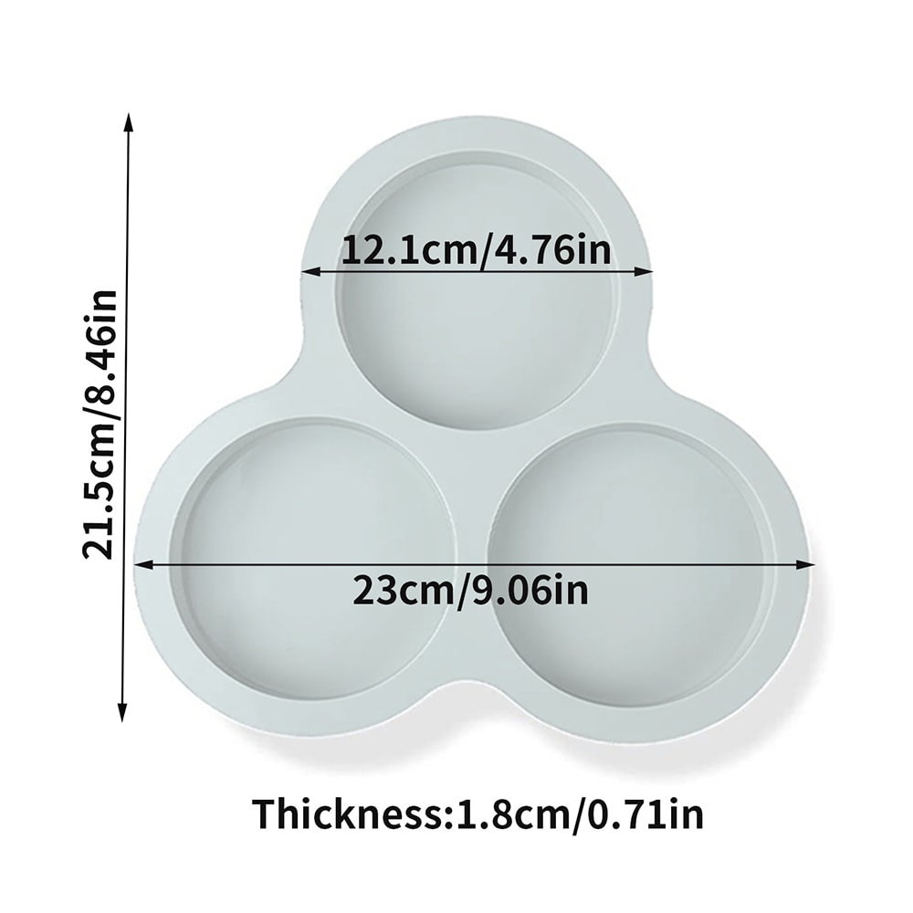 Silicone Egg Mold For Air Fryer Reusable 3Cavity Muffin Cake Mould For Easy Cooking 7