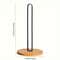 NordicStyle Bamboo Paper Towel Holder FreeStanding Vertical Storage Rack 4