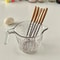 Stainless Steel Egg Beater With Wooden Handle Mini Whisk For Baking Kitchen Use 2