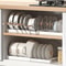 Foldable Kitchen Pot Lid and Utensil Storage Rack, Compact & Space-Saving Organizer