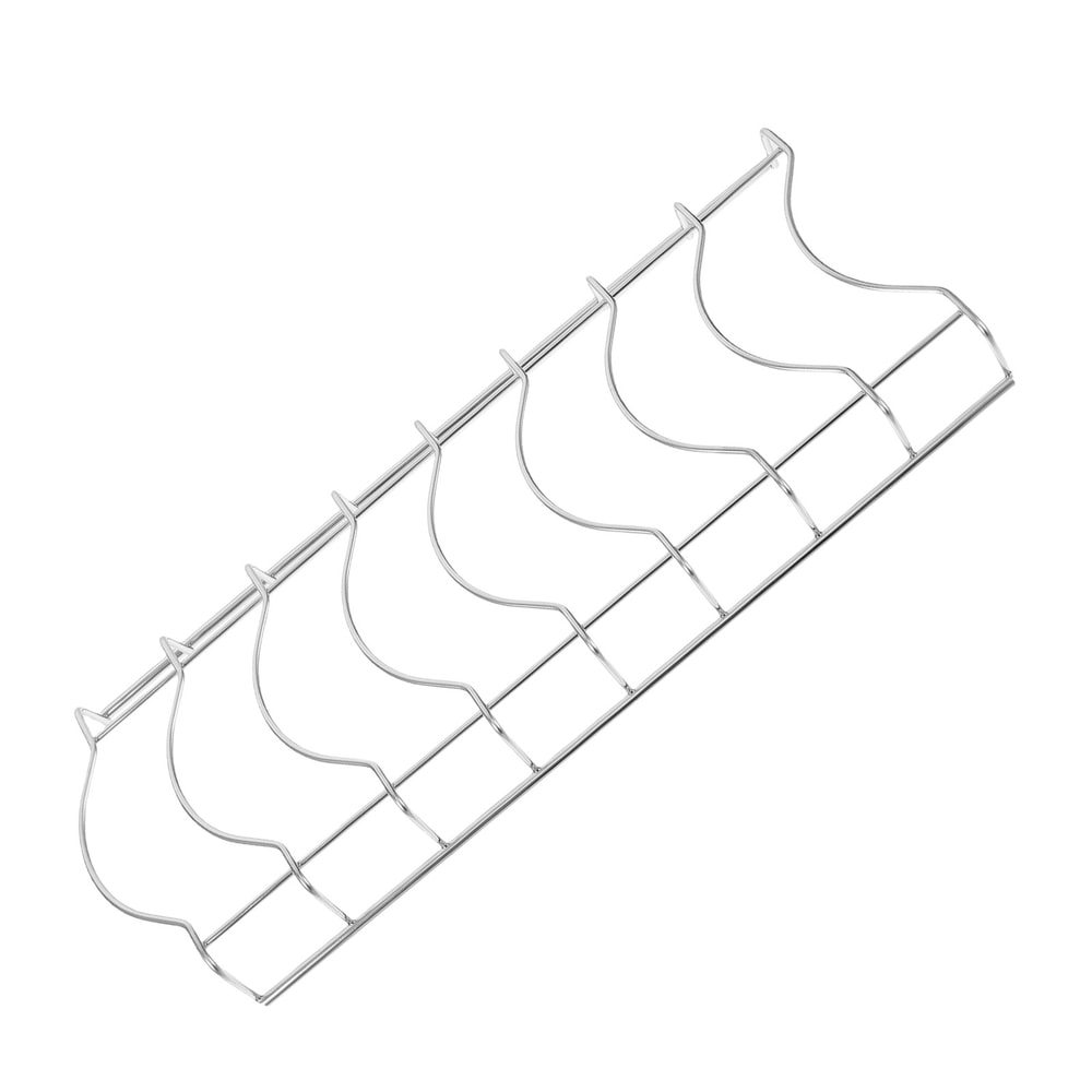 Compact Stainless Steel Dish Rack with 8 Sections & Bowl Holder, Kitchen Drying Rack with Drain Holes