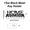 Black Metal WallMounted Key Holder Rack Sweet Home Design 5