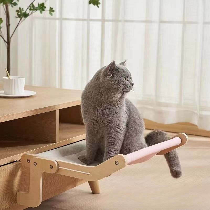 Portable Cat Suspension Hammock Comfortable Detachable Sunroom Seat Climbing Frame EasytoWash Pet 3