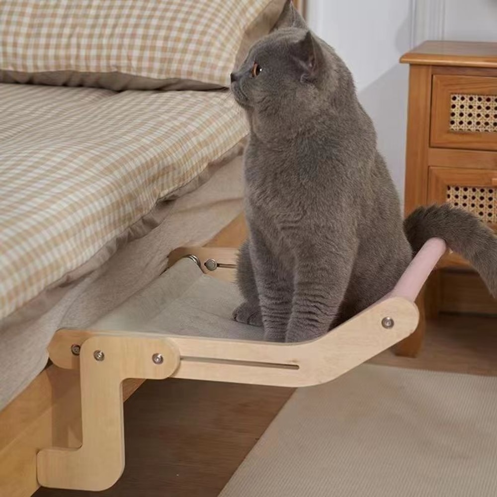 Portable Cat Suspension Hammock Comfortable Detachable Sunroom Seat Climbing Frame EasytoWash Pet 4