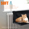 Cat Radiator Bed With Warm Fleece Hammock Comfortable Pet Hanging Cradle With Metal Iron Frame For 2