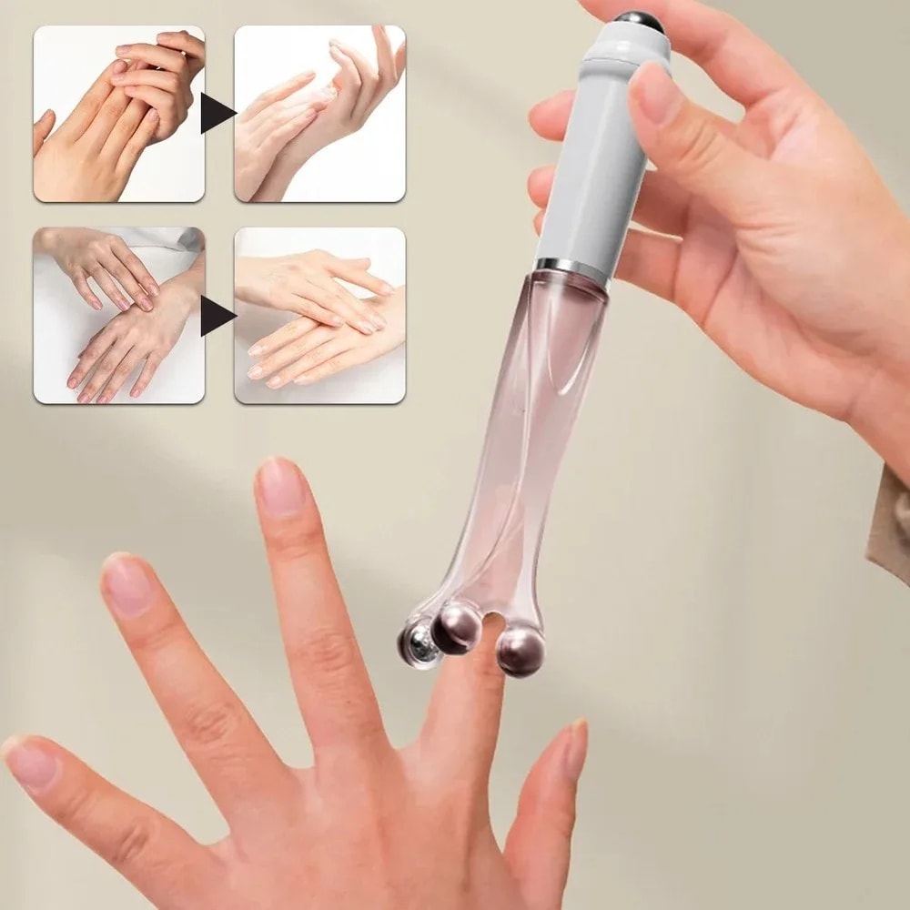 Finger Joint Acupoint Massager Rollers, Handheld Acupuncture Massager for Arthritis & Finger Fatigue Relief