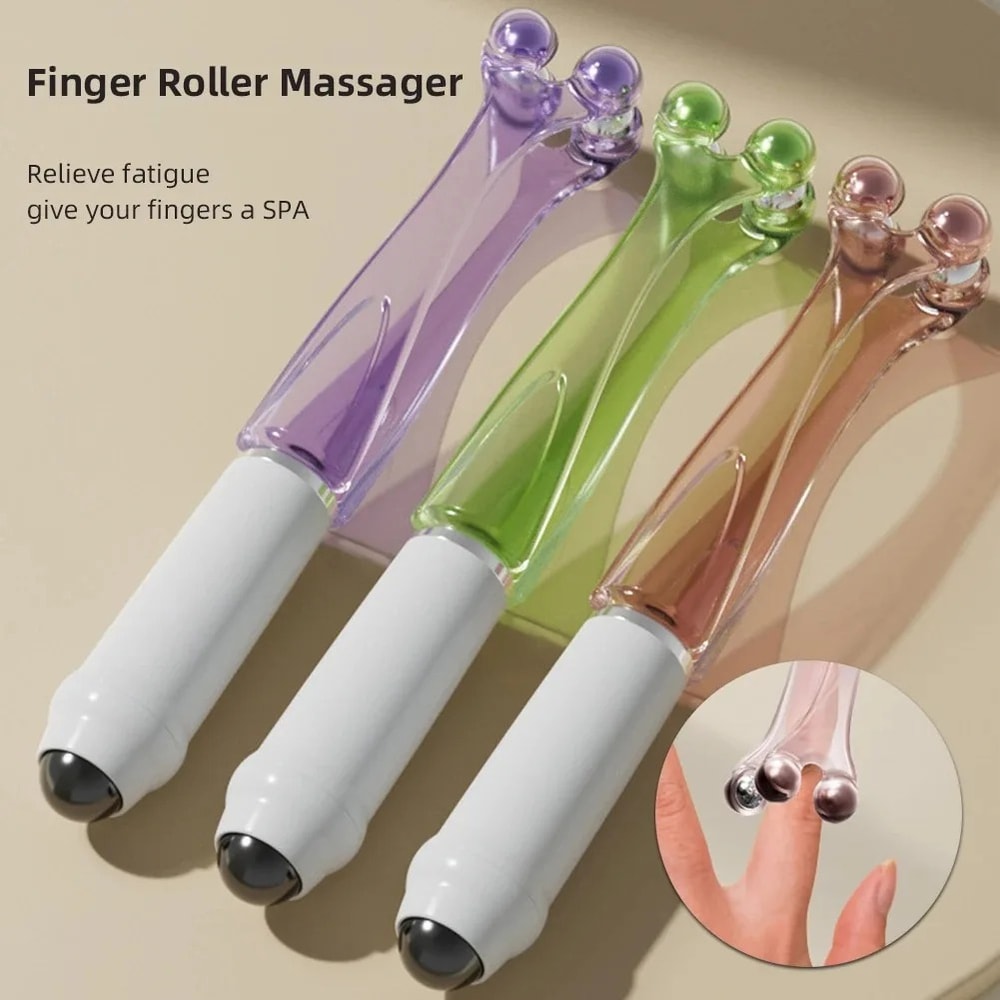 Finger Joint Acupoint Massager Rollers, Handheld Acupuncture Massager for Arthritis & Finger Fatigue Relief