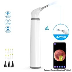 wireless otoscope ear camera hd with led lights for adults & kids, supports iphone & android