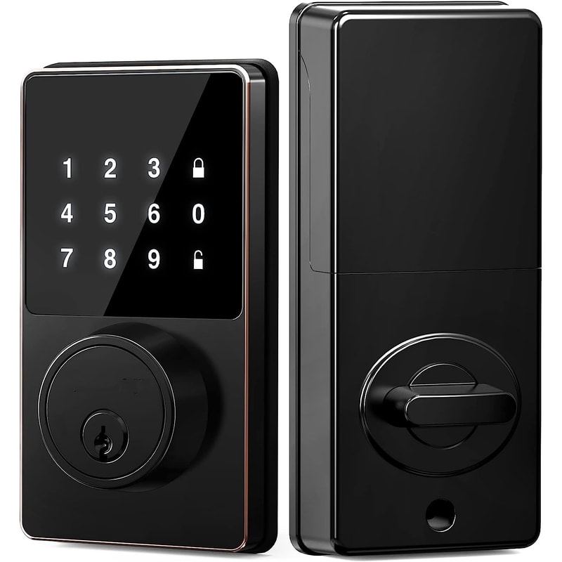 Smart Keyless Entry Door Lock With Touchscreen Keypad And App Unlock For Secure Home Access 7