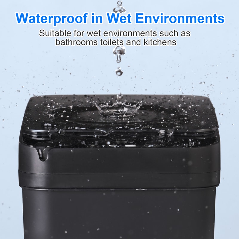 Automatic Touchless Trash Can, 12L Motion Sensor Garbage Bin for Bedroom, Living Room, Office