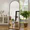 Arched Full-Length Mirror with Aluminum Alloy Frame, HD Body Mirror for Bedroom & Living Room