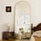 Arched Full-Length Mirror with Aluminum Alloy Frame, HD Body Mirror for Bedroom & Living Room