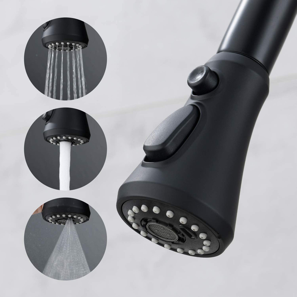 3Mode Pull Out Kitchen Faucet Aerator Handheld Sprayer Nozzle For Easy Cleaning 4