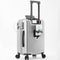 Stylish Business CarryOn Luggage With Cup Holder Compact Lightweight Suitcase 1