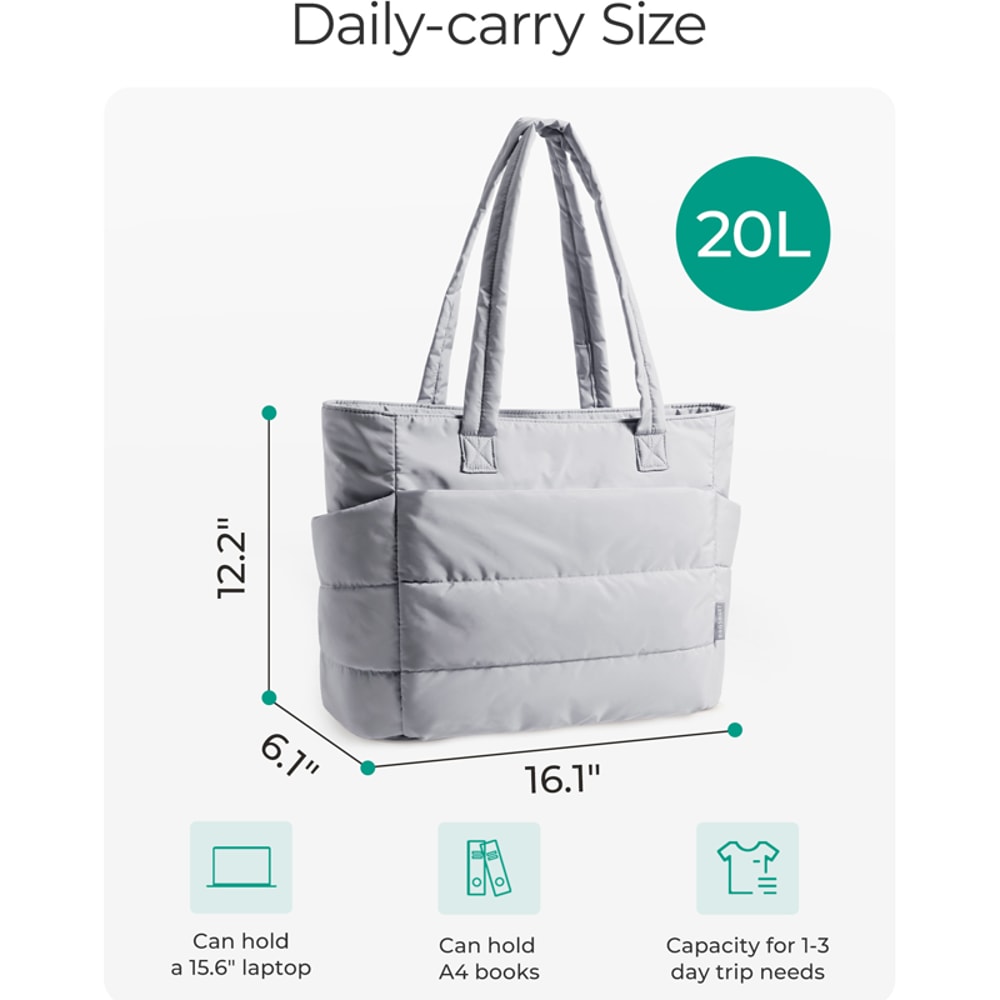 Stylish Puffer Tote Bag For Women Spacious Handbag For School Travel Commuting 1