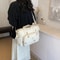 Large Maternity Diaper Bag with Embroidered Design, Perfect for Travel, Hospital & Everyday Use