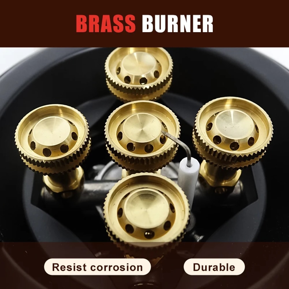 Portable Camping Gas Stove, High-Pressure Propane & Butane Burner for Outdoor Emergency Use