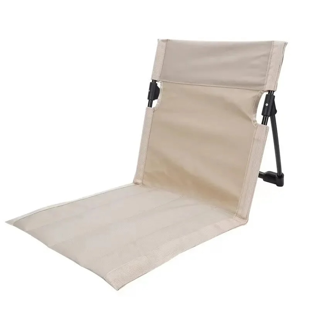 Foldable Outdoor Camping Chair with Cushion and Backrest, Portable Beach Chair for Picnic, Garden, and Park
