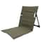 Foldable Outdoor Camping Chair with Cushion and Backrest, Portable Beach Chair for Picnic, Garden, and Park