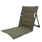 Foldable Outdoor Camping Chair with Cushion and Backrest, Portable Beach Chair for Picnic, Garden, and Park
