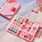 Kids Makeup Kit for Girls, Washable Beauty Dress Up Set with Mirror